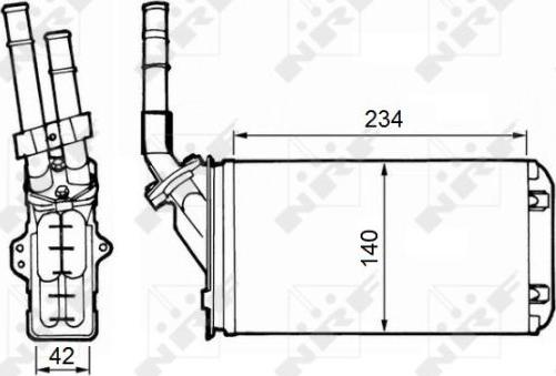 NRF 58643 - İstilik dəyişdiricisi, daxili isitmə furqanavto.az