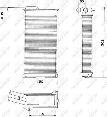 NRF 58608 - İstilik dəyişdiricisi, daxili isitmə furqanavto.az