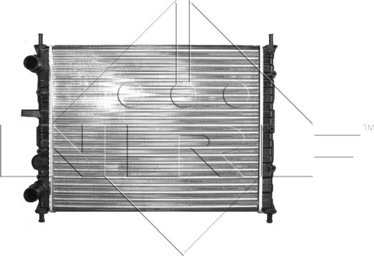 NRF 58017 - Radiator, mühərrikin soyudulması furqanavto.az