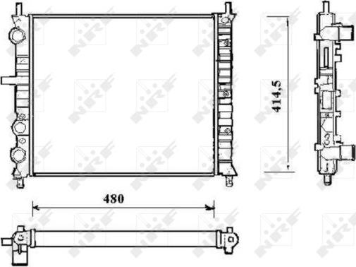 NRF 58191 - Radiator, mühərrikin soyudulması furqanavto.az