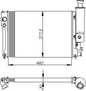 NRF 58886 - Radiator, mühərrikin soyudulması furqanavto.az