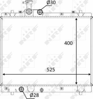 NRF 58397 - Radiator, mühərrikin soyudulması furqanavto.az