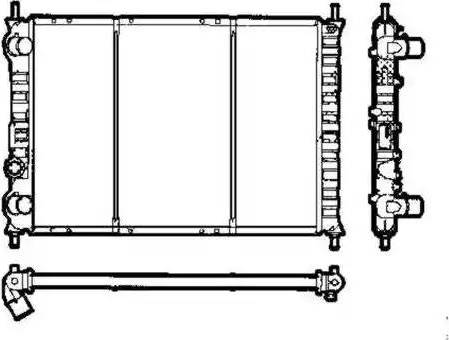 NRF 58302 - Radiator, mühərrikin soyudulması furqanavto.az