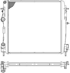 NRF 58317 - Radiator, mühərrikin soyudulması furqanavto.az