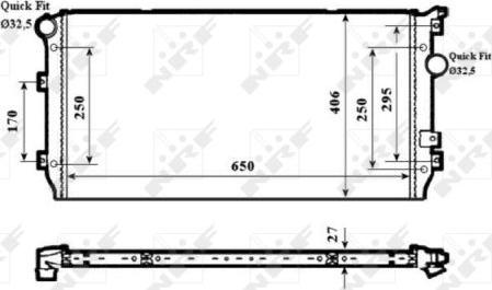 NRF 58339 - Radiator, mühərrikin soyudulması furqanavto.az