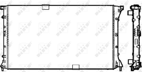 NRF 58331 - Radiator, mühərrikin soyudulması furqanavto.az