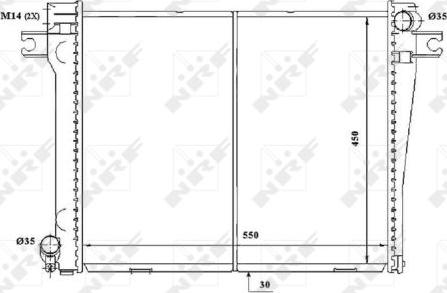 NRF 58338 - Radiator, mühərrikin soyudulması furqanavto.az