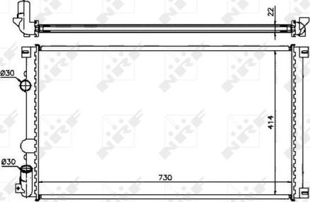 NRF 58321 - Radiator, mühərrikin soyudulması furqanavto.az