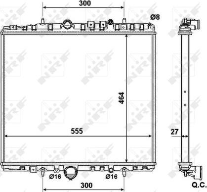 NRF 58373 - Radiator, mühərrikin soyudulması furqanavto.az