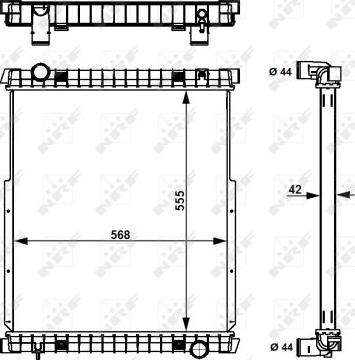 NRF 58377 - Radiator, mühərrikin soyudulması furqanavto.az