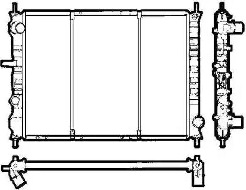 NRF 58295 - Radiator, mühərrikin soyudulması furqanavto.az