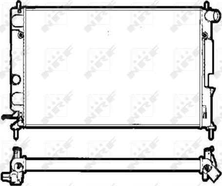 NRF 58290 - Radiator, mühərrikin soyudulması furqanavto.az