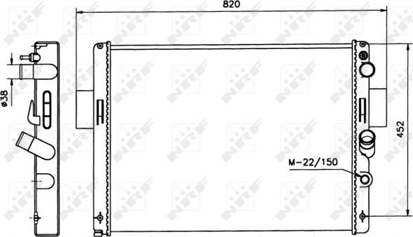 NRF 58243 - Radiator, mühərrikin soyudulması furqanavto.az