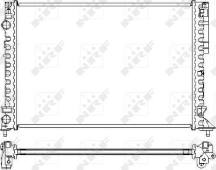 NRF 58242 - Radiator, mühərrikin soyudulması furqanavto.az