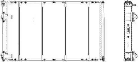 NRF 58214 - Radiator, mühərrikin soyudulması furqanavto.az