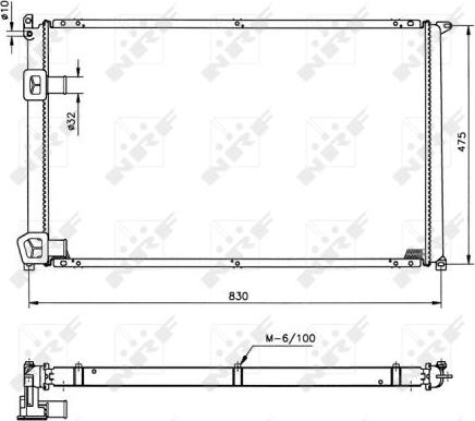 NRF 58212 - Radiator, mühərrikin soyudulması furqanavto.az