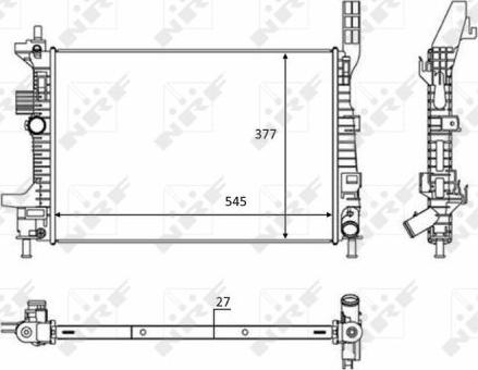 NRF 58284 - Radiator, mühərrikin soyudulması furqanavto.az