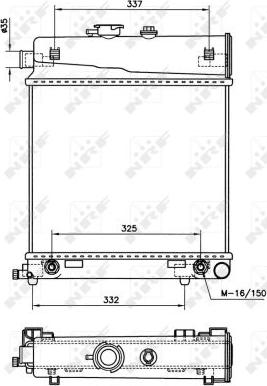 NRF 58232 - Radiator, mühərrikin soyudulması furqanavto.az