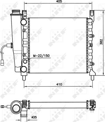 NRF 58731 - Radiator, mühərrikin soyudulması furqanavto.az