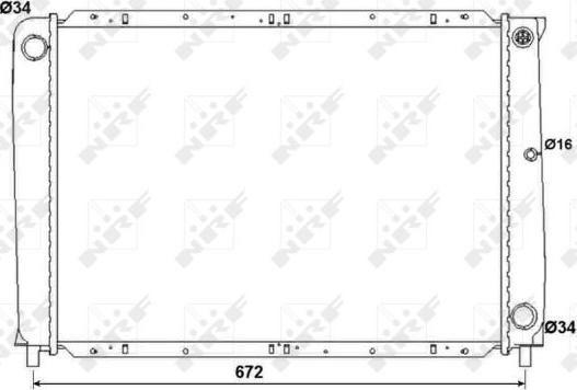 NRF 53995 - Radiator, mühərrikin soyudulması furqanavto.az