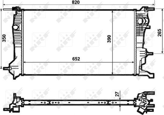 NRF 53964 - Radiator, mühərrikin soyudulması furqanavto.az