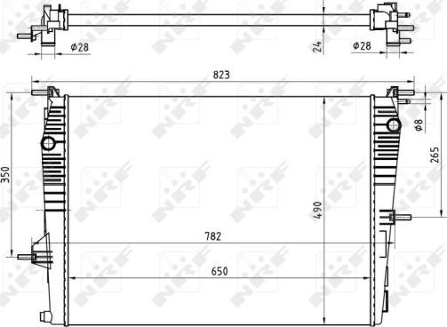 NRF 53965 - Radiator, mühərrikin soyudulması furqanavto.az