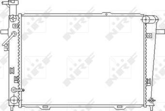 NRF 53496 - Radiator, mühərrikin soyudulması furqanavto.az