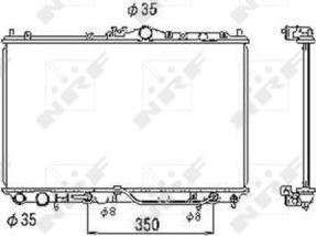 NRF 53469 - Radiator, mühərrikin soyudulması furqanavto.az