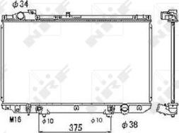 NRF 53467 - Radiator, mühərrikin soyudulması furqanavto.az