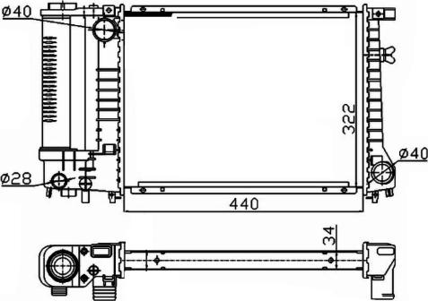 NRF 53426A - Radiator, mühərrikin soyudulması furqanavto.az