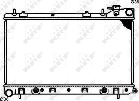 NRF 53597 - Radiator, mühərrikin soyudulması furqanavto.az