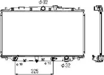 NRF 53513 - Radiator, mühərrikin soyudulması furqanavto.az