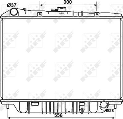 NRF 53517 - Radiator, mühərrikin soyudulması furqanavto.az