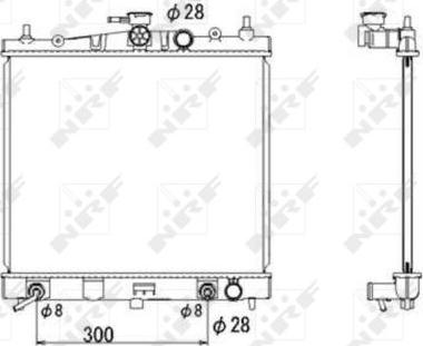 NRF 53535 - Radiator, mühərrikin soyudulması www.furqanavto.az