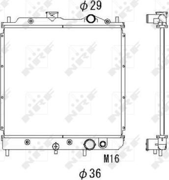 NRF 53520 - Radiator, mühərrikin soyudulması furqanavto.az