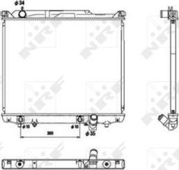 NRF 53576 - Radiator, mühərrikin soyudulması furqanavto.az