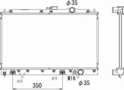 NRF 536552 - Radiator, mühərrikin soyudulması furqanavto.az