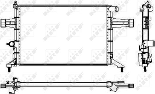 NRF 53628 - Radiator, mühərrikin soyudulması furqanavto.az