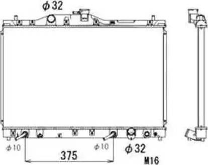 NRF 53675 - Radiator, mühərrikin soyudulması furqanavto.az