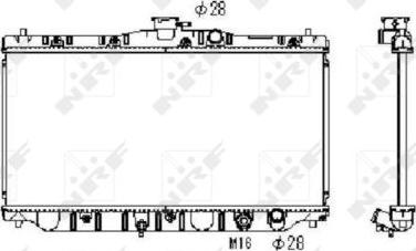 NRF 536711 - Radiator, mühərrikin soyudulması furqanavto.az