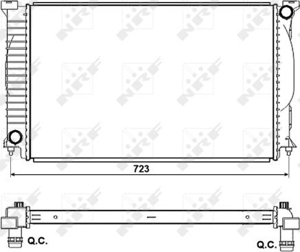 NRF 53093 - Radiator, mühərrikin soyudulması furqanavto.az