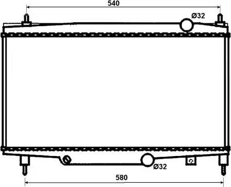 NRF 53081 - Radiator, mühərrikin soyudulması furqanavto.az