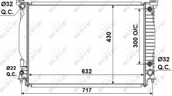 NRF 53190 - Radiator, mühərrikin soyudulması furqanavto.az