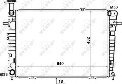 NRF 53192 - Radiator, mühərrikin soyudulması furqanavto.az