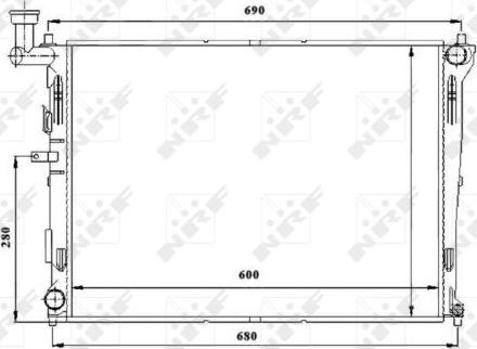 NRF 53845 - Radiator, mühərrikin soyudulması furqanavto.az