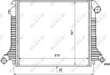 NRF 53855 - Radiator, mühərrikin soyudulması furqanavto.az