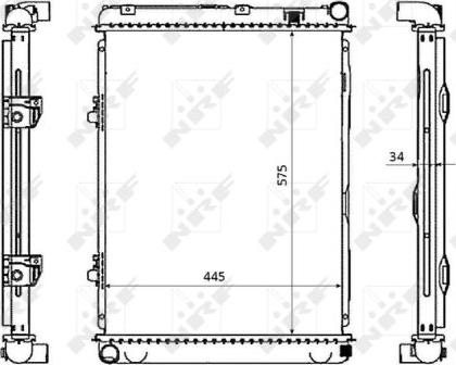 NRF 53865 - Radiator, mühərrikin soyudulması furqanavto.az