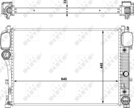 NRF 53839 - Radiator, mühərrikin soyudulması furqanavto.az