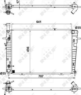 NRF  53342 - Radiator, mühərrikin soyudulması furqanavto.az