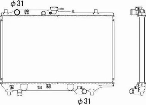 NRF 53309 - Radiator, mühərrikin soyudulması furqanavto.az